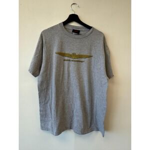 Vintage Honda Goldwing Shirt Mens Large Gray Motorcycle Graphic Tee T-Shirt Y2K